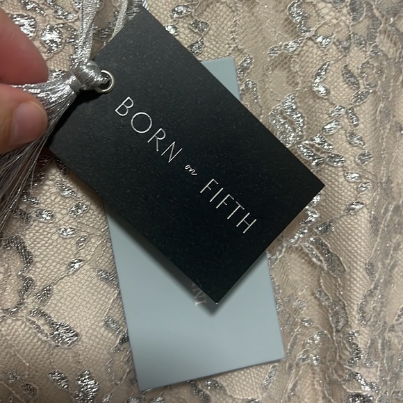 NWT Antonio Melani × Born on Fifth Clara Metallic
Tiered Ruffle Maxi Dress US 2 - Picture 4 of 9